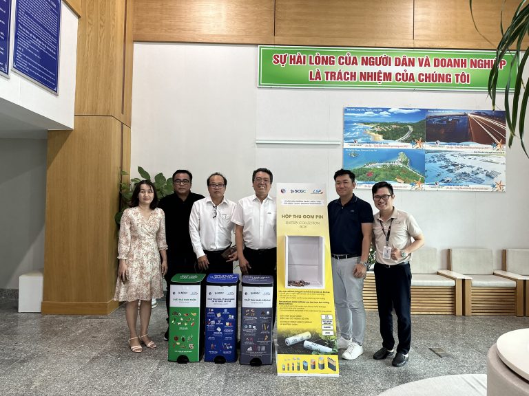 LSP collaborated with DONRE to implement the Waste Segregation at source model at the administrative building of DONRE in BRVT Province