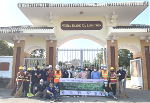 LSP held clean-up event at Long Son graveyard on the occasion of Lunar New Year 2022