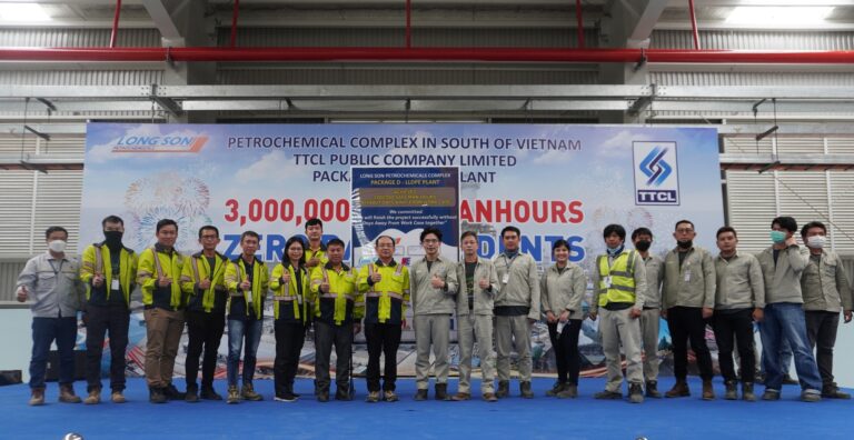 LSP together with TTCL celebrated 3 millions manhours without day away from work case
