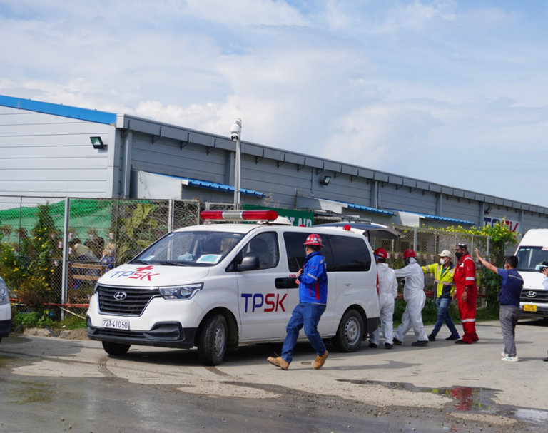 LSP Together with TPSK arranged COVID-19 Response Plan Drill to Proactively Prepare for COVID-19 Management at Site