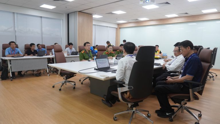 LSP welcomed Vietnam fire and rescue police department and BRVT fire police to visit and work at LSP complex
